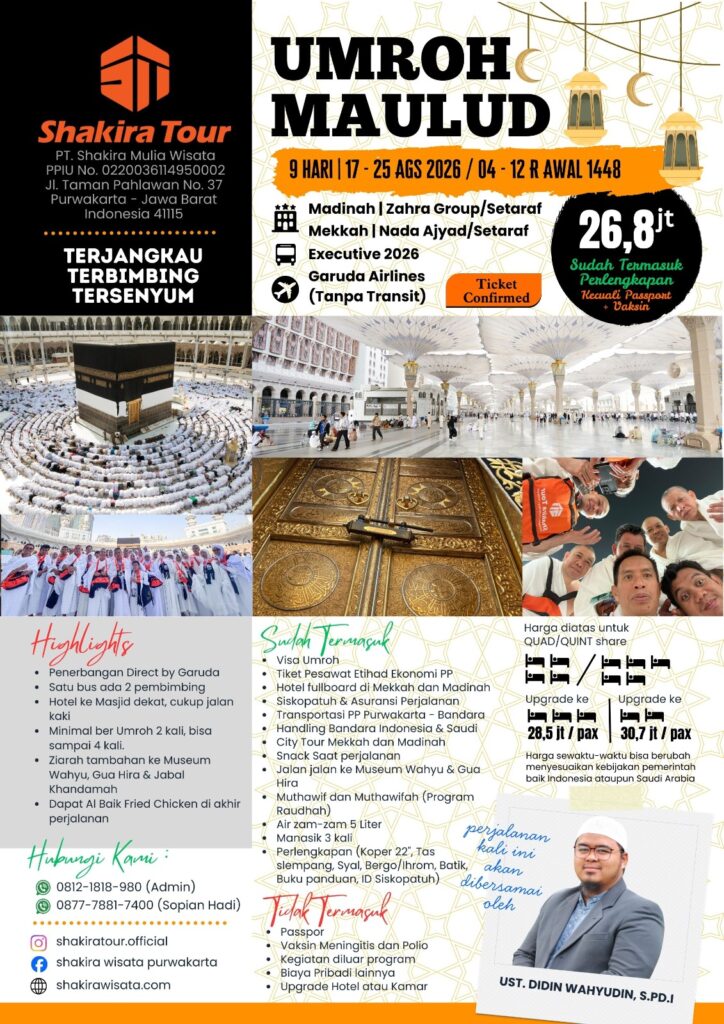 umrah maulid keberangkatan